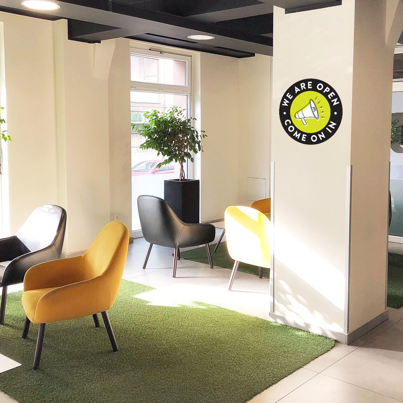 «We Are Open, Come On in Business»