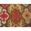 Artistic Antique Geometric Pattern Square Shape French Aubusson Flat Weave Rug