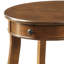 Table de bout en bois de noyer avec 1 tablette de tiroir à compartiment inférieur