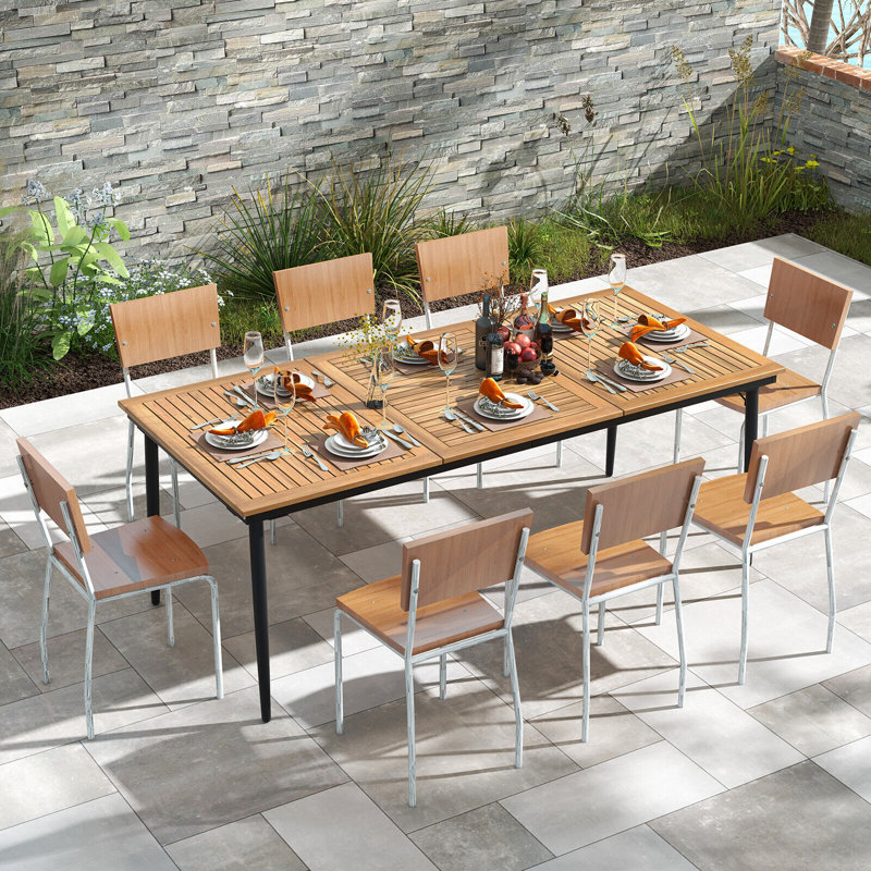 Rectangular 8 - Person 200Cm L Outdoor Dining Table