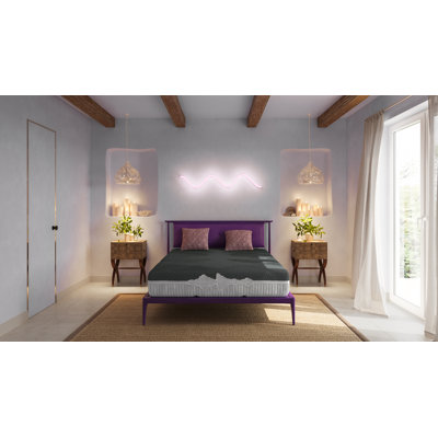 GoodVibeSleep Ease 10'' Medium-Firm Gel Memory Foam Mattress and Adjustable Base