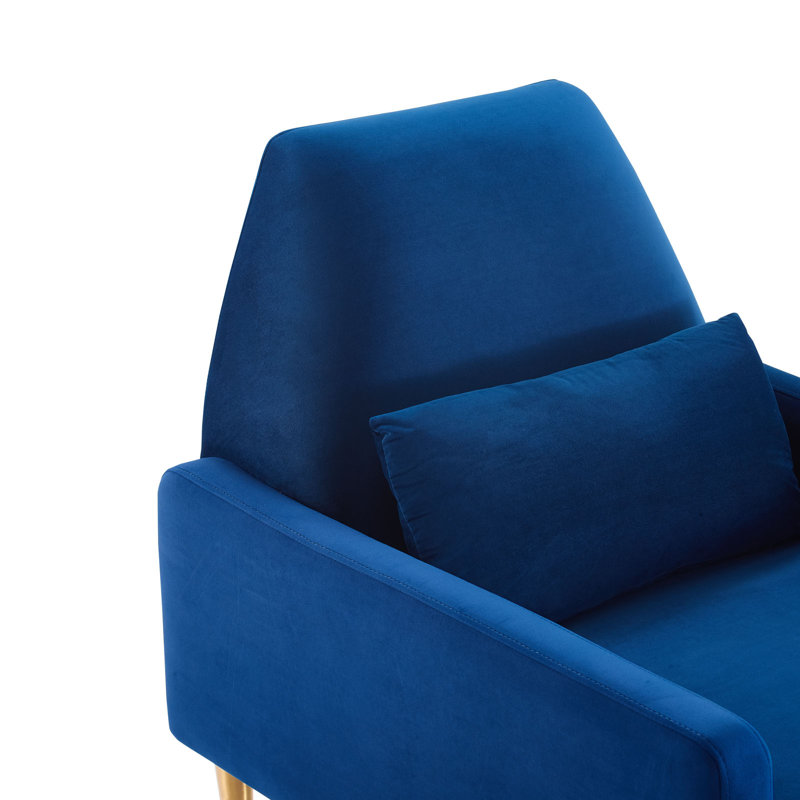 Fauteuil Liliana Performance Velvet par Modway, Velours bleu marine