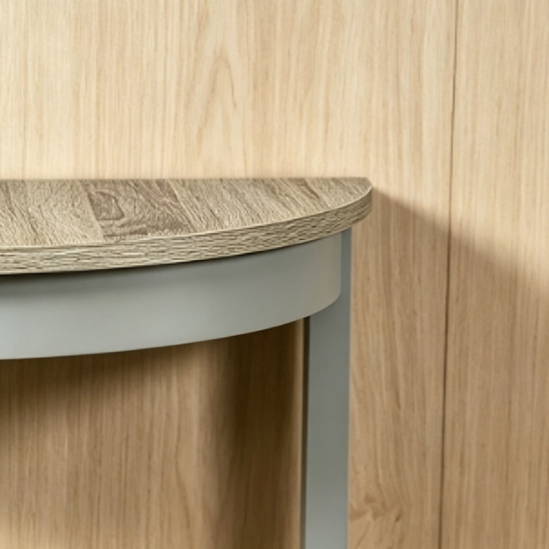 Justino Natural Oak & Gray Finish Console Table