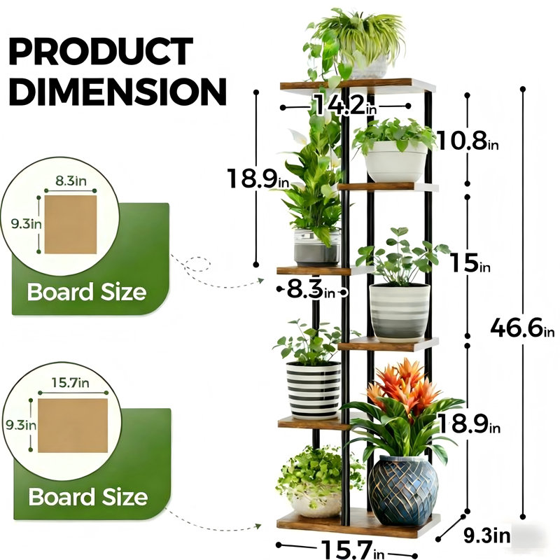 Support à plante pour 6 plantes