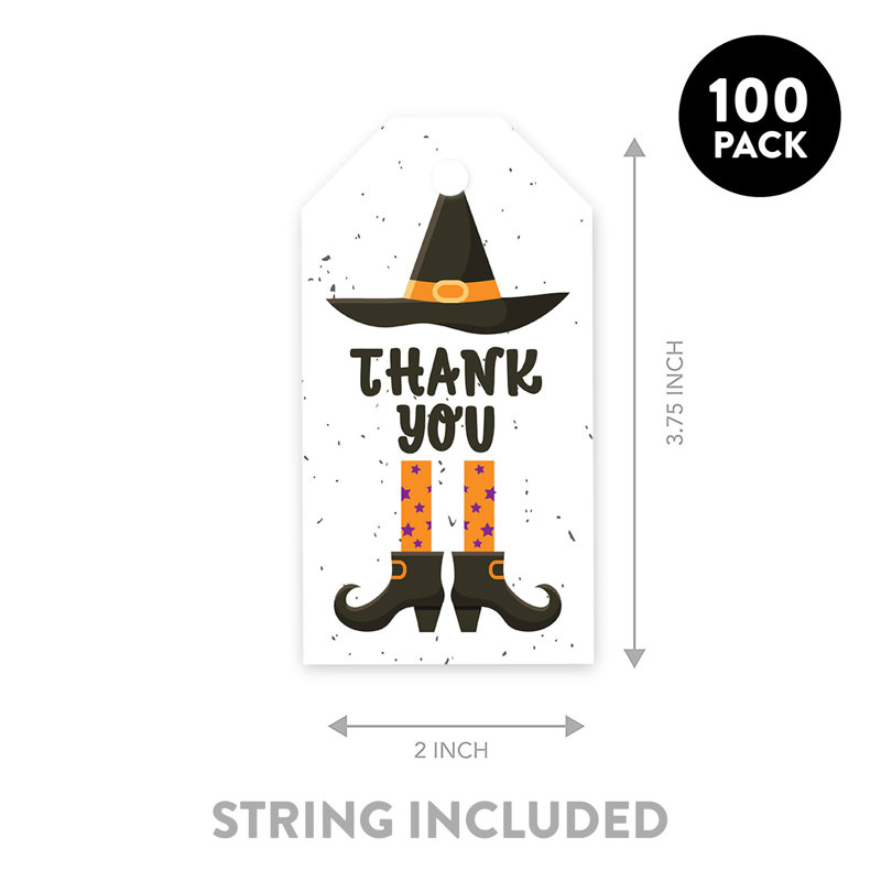Chapeau de sorcière, bottes, sacs-cadeaux jetables en papier