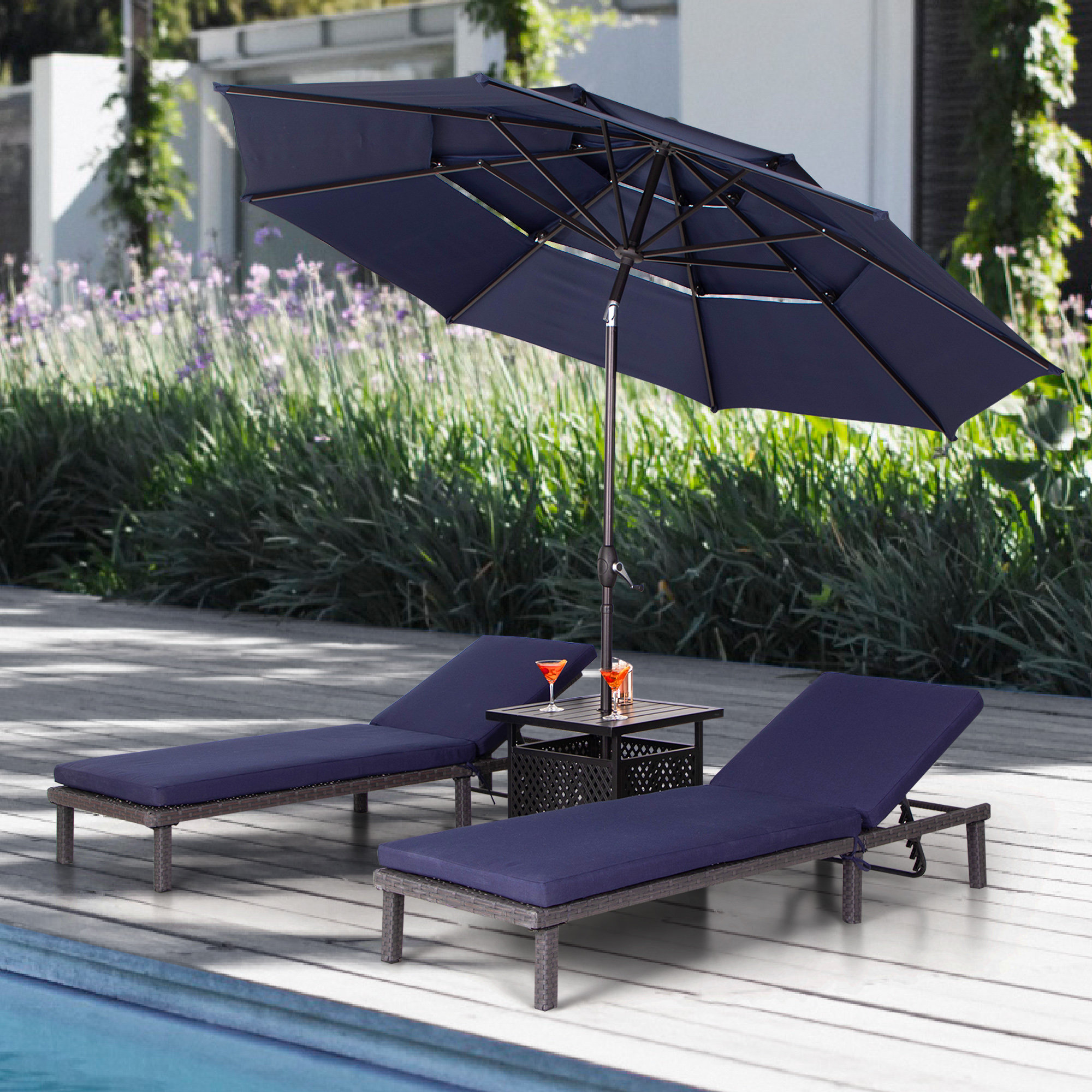 Lark Manor™ Alyah 120'' Market Umbrella & Reviews | Wayfair