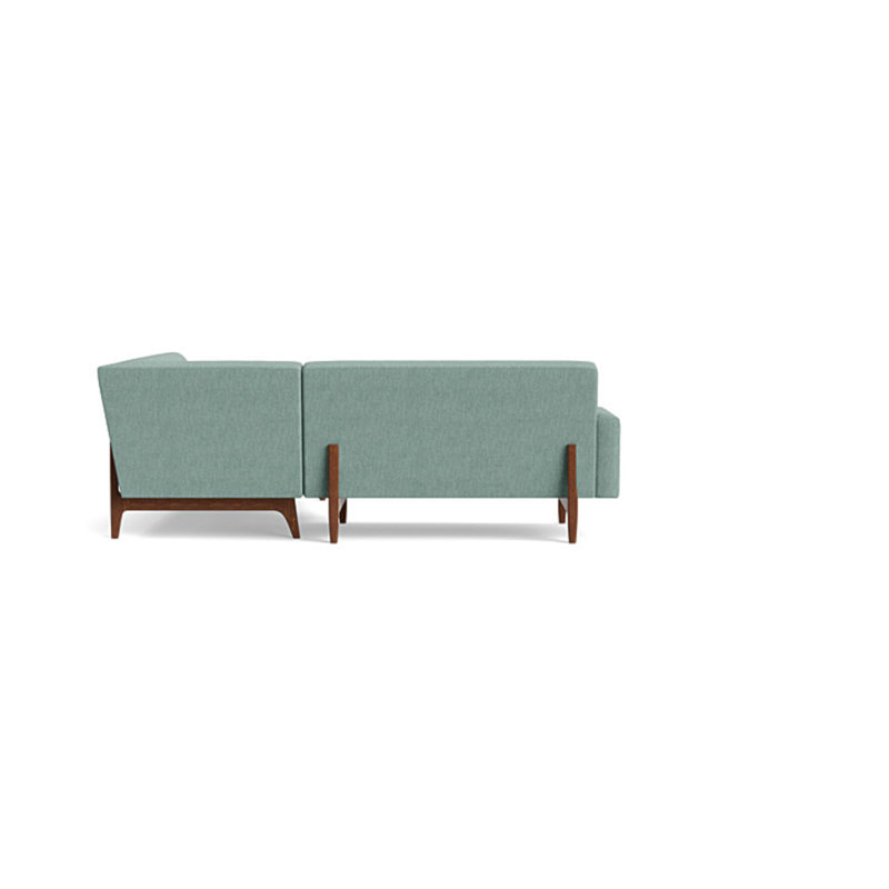 Tyler Sectional With Bumper (95" X 95"), Performance Weave - Spa, Right Hand Facing