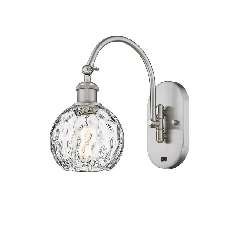 Bras pivotant en acier Ambrosane, Ampoule non incluse, H 11,75 po x l 6 po x P 13 po, Nickel satiné brossé