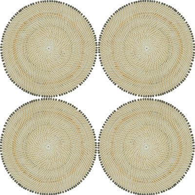 Dempsey Rattan Round Placemat