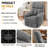KORSER Recliner Chair,Rocker Recliners for Adults, Small Recliners for Small Spaces, Manual Recliner with Side Pockets for Living Room Bedroom-347746221