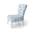 Chaise d'appoint moderne - Chaise d'appoint bleue et blanche Whisper Ikat-1980464944