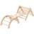 5-in-1 Foldable Pikler Triangle Set for Toddlers with Arch Climber Rocker Jungle Gym