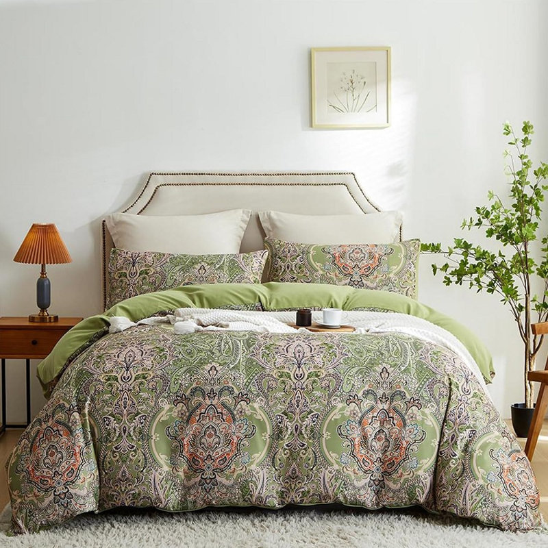Polyester Standard Floral Duvet Cover, King