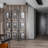 3 Panel Decorative Screen With Photo Frames, Antique Mirror