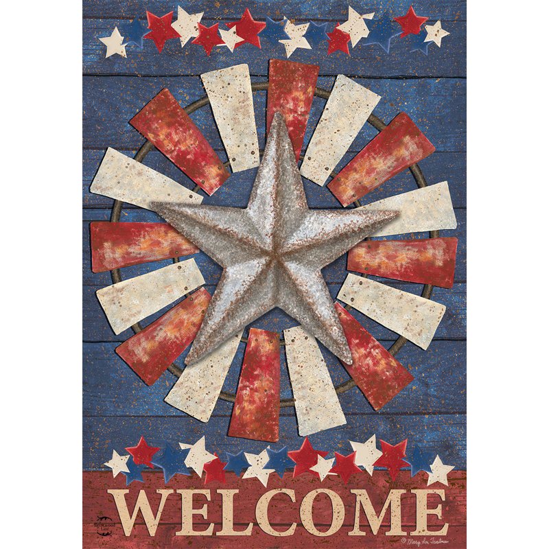 Drapeau de la maison primitive American Barnstar