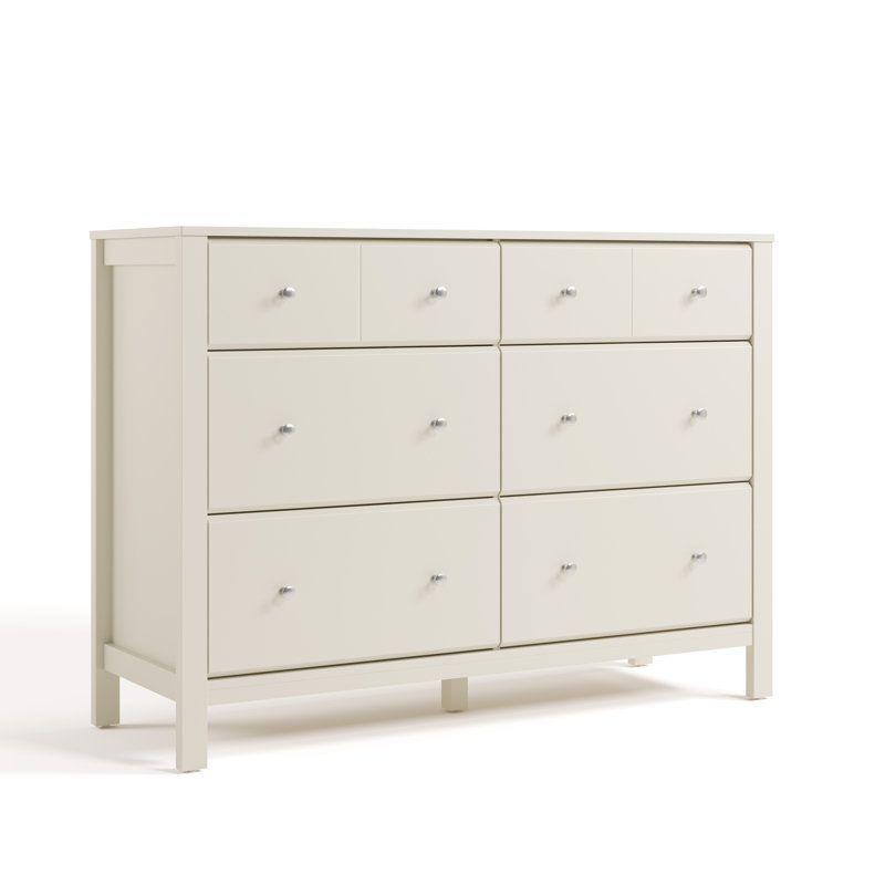 Commode double 6 tiroirs Horizon, Avoine givrée