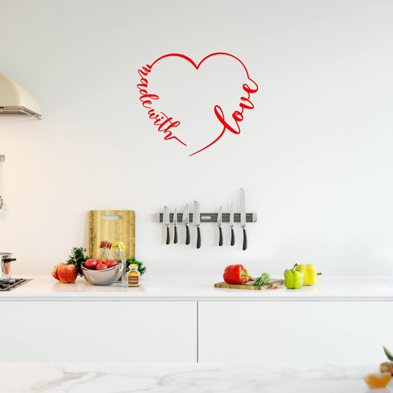 Adhésif mural, H 13 po x l 14 po, Rouge
