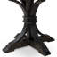 5-pc Dining Room Set consists of a dinner table and 4 Black Polyester Fabric kitchen chair with Button Tufted Back - Sand Blasted Black-58967474-58967475
