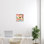 «Urban Graffiti Bitcoin Symbole» par Irena Orlov - cadre flottant, impression sur bois