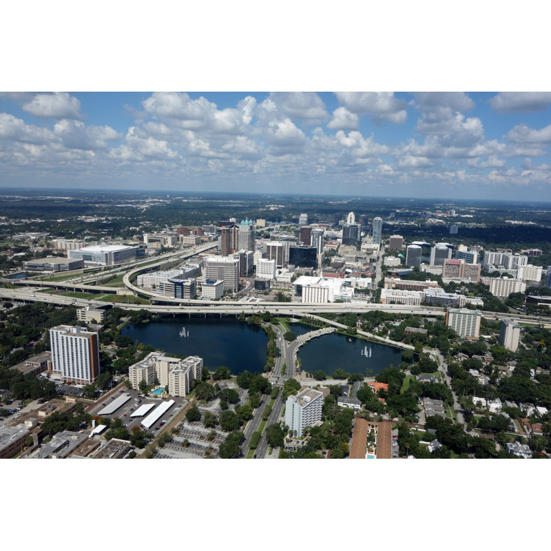 Jemeisha Florida Skyline by Tbarrat - Wrapped Canvas Print, 30cm H x 46cm W 3.8cm D