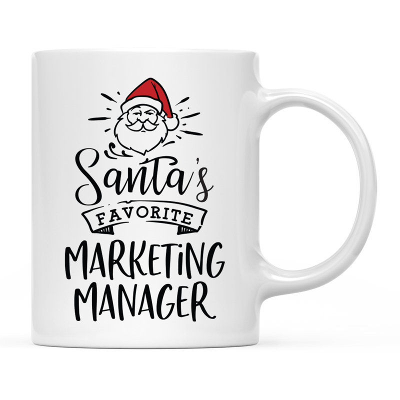 Grande tasse à café Tuileries, « Santa's Favorite Marketing Manager »