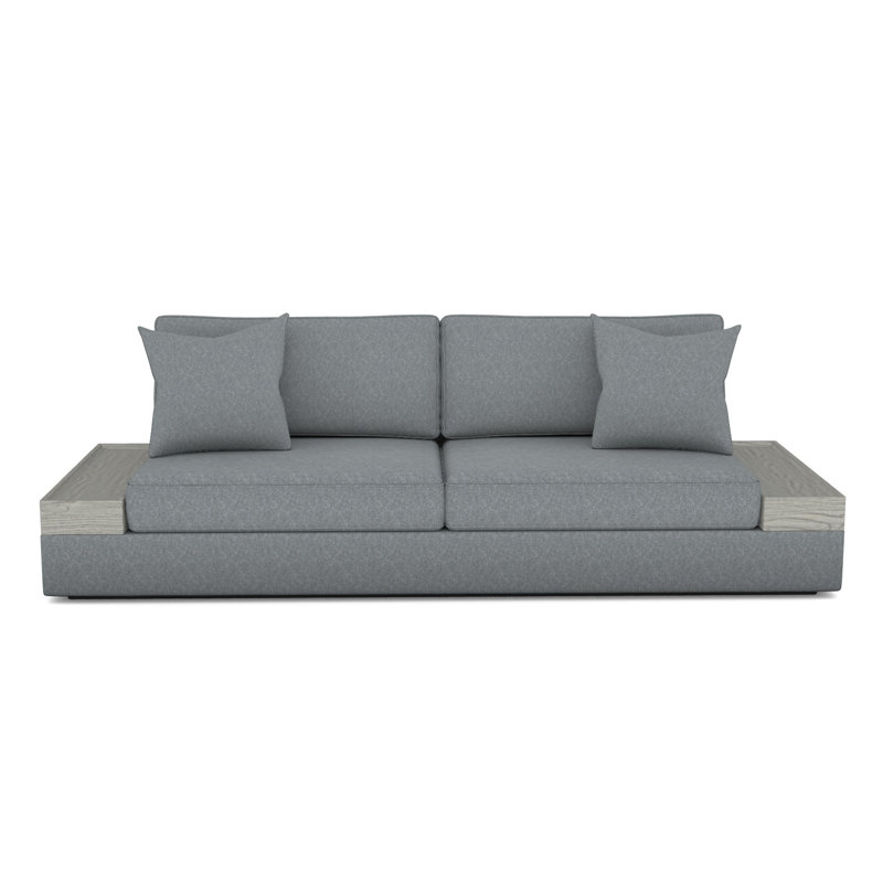 Canapé Embrace, Gris colombe, Étain Ian