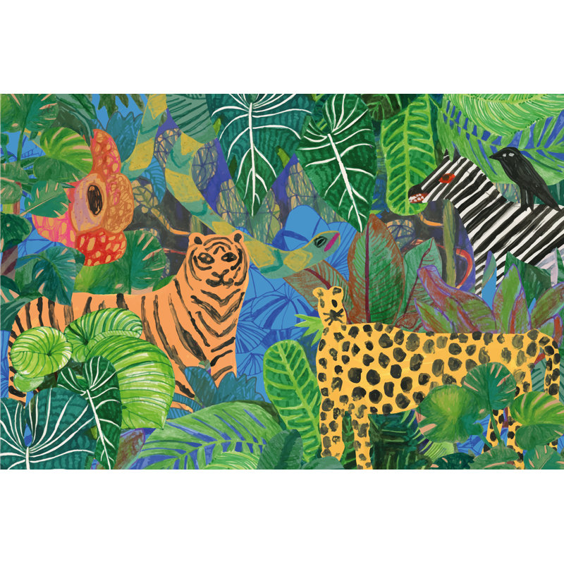 Rivenburg Jungle Plants - Wrapped Canvas Print, 30cm H x 46cm W x 3.8cm D