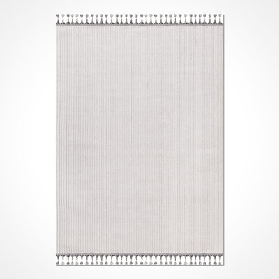 Tapis beige moderne lavable à la machine