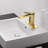 6"H Solid Brass Single Hole Single Handle Bathroom Sink Faucet With Drain Assembly with Deck Plate-113607981-123430014