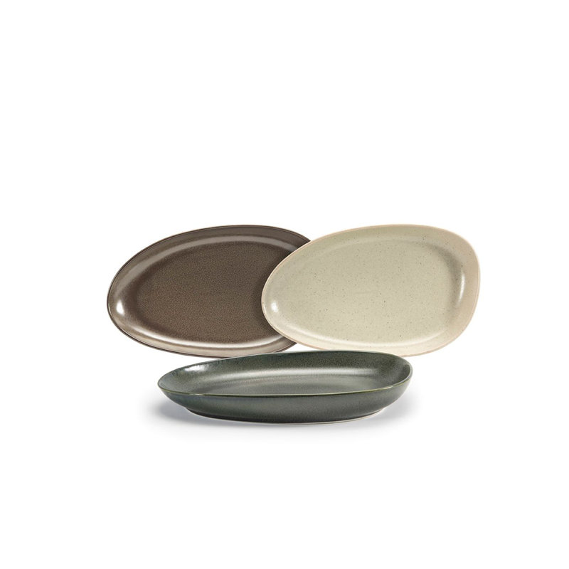 Assiette plate Kiln® 11 po, Moka