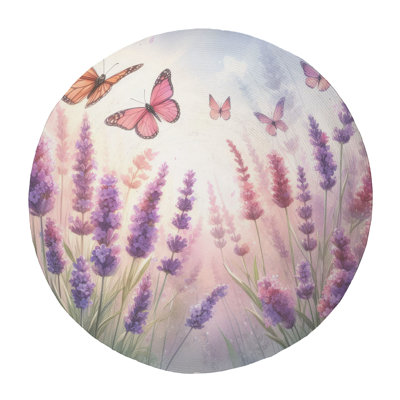 Blossom & Butterflies Braided Rug