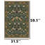 Tapis bleu sarcelle foncé foncé
