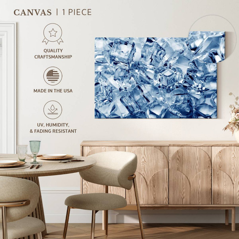 Ice Cubes Abstract, 24" H x 36" W