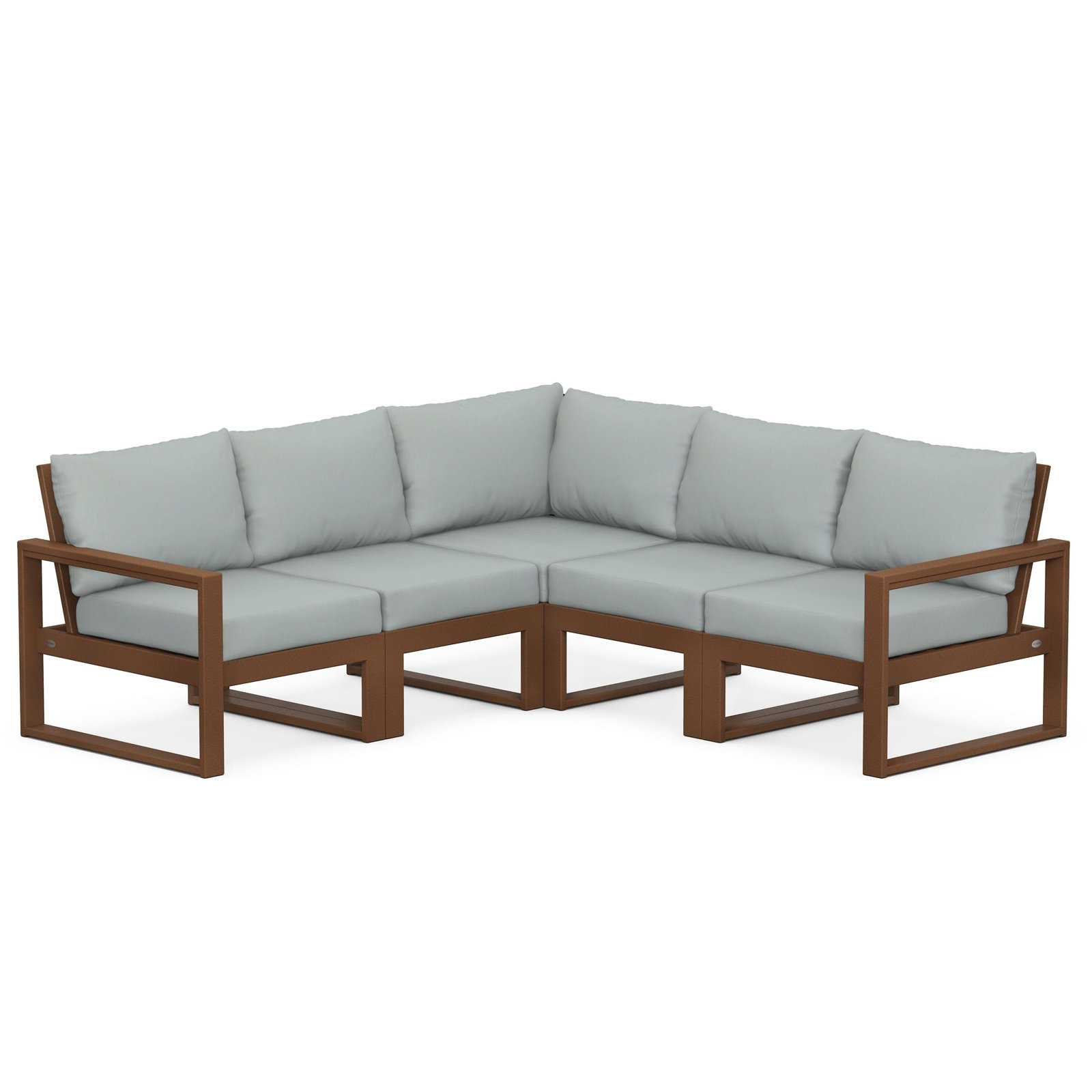 EDGE 5 - Person Seating Group with Cushions, Teak, Natural