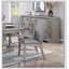 Ensemble de 2 chaises d'appoint rembourrées avec dossier et garniture cloutée avec finition brun gris