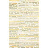 Rainy Floral Hand Knot Oriental Area Rug, Cream Gold/Silver, 7Ft-9In X 9Ft-9In