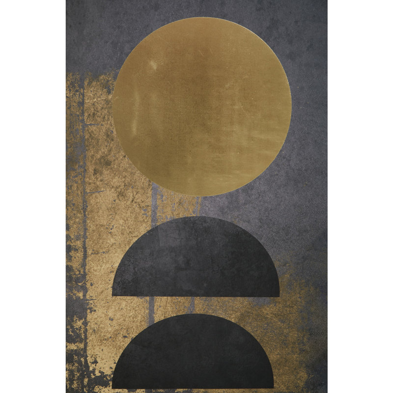 Astratto Astratto Gold Foil - Single Picture Frame Print on Canvas