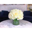 Peony Arrangement in Glass Vase with Grass-50368380