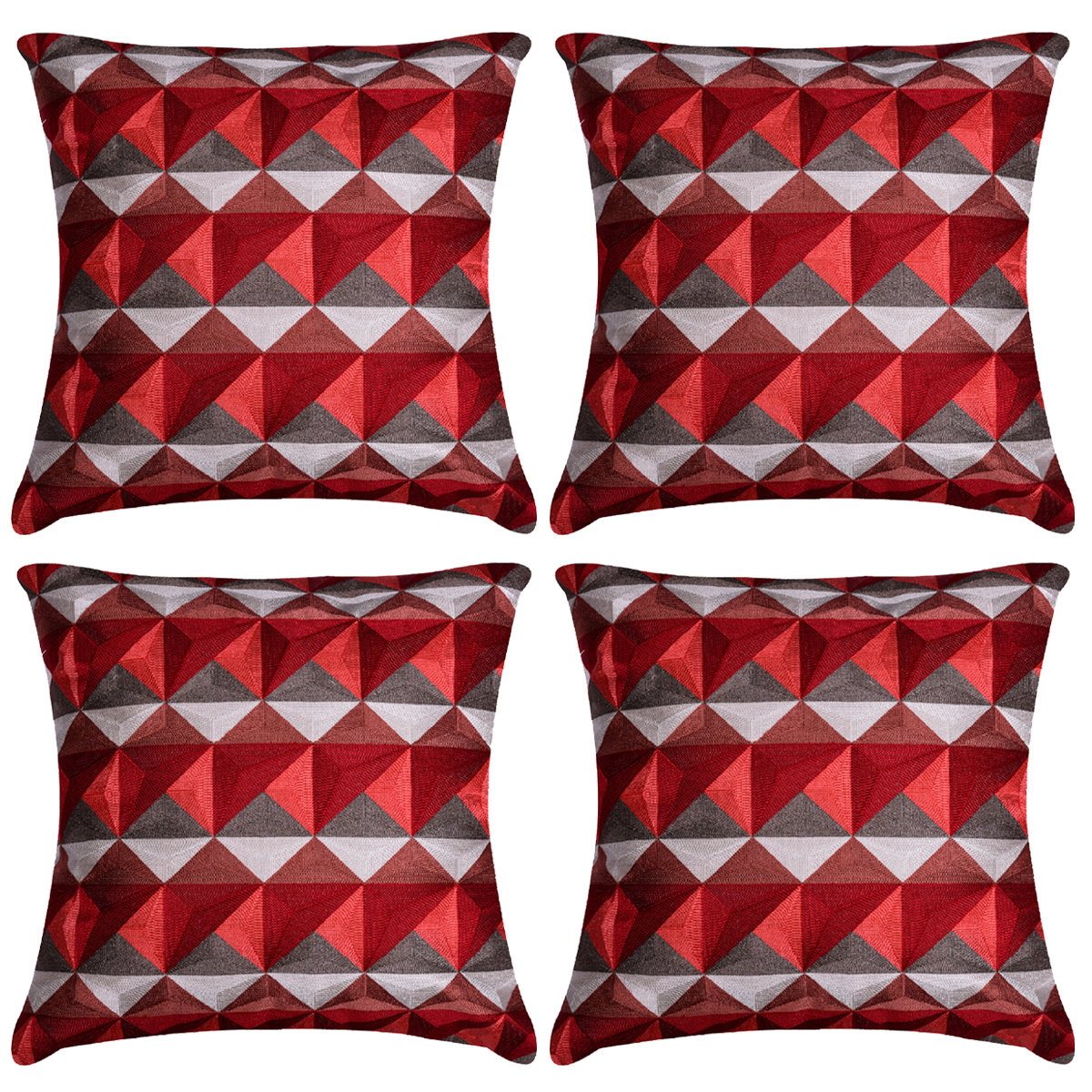 Red bed throw cheap pillows