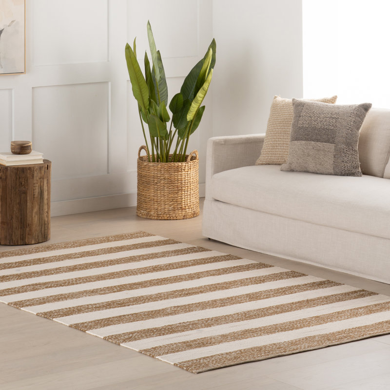  Tapis rayé intérieur / extérieur Sonnet, Rectangle 9 pi 6 po x 13 pi 6 po