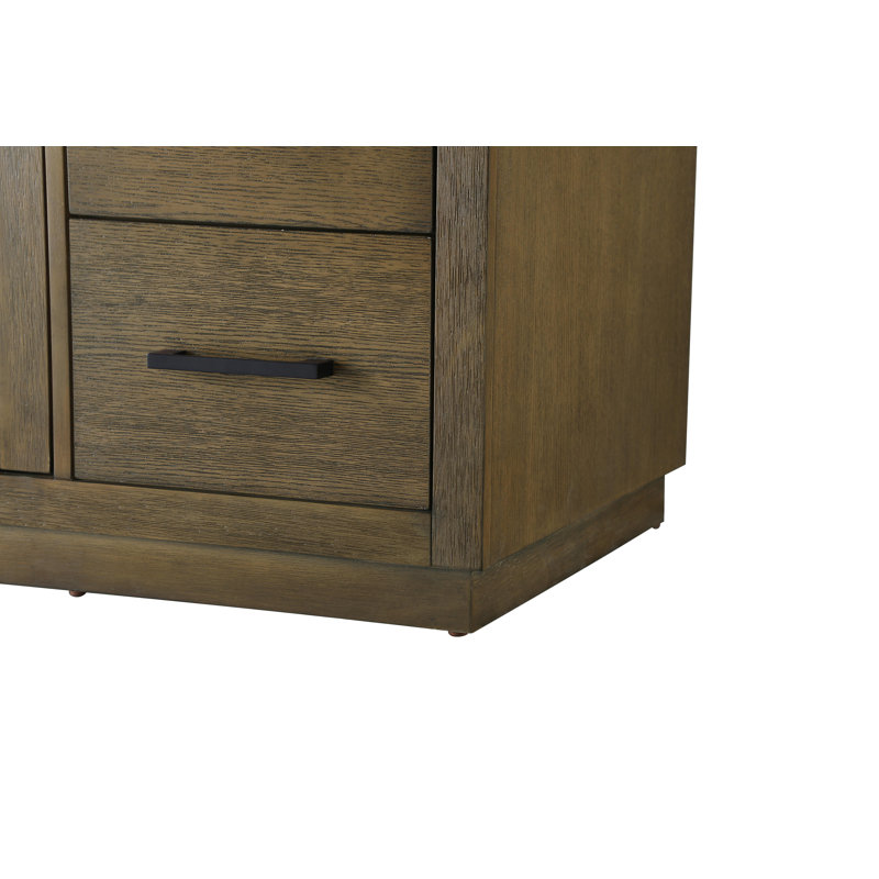 Meuble-lavabo simple 60 po, Noisette chêne