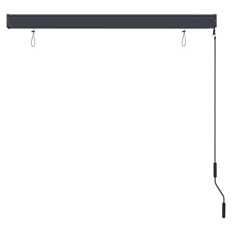 Store occultant avec store à manivelle pour bureau, L 55,1 po, Crème, crème