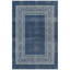 Tapis moderne minimaliste avec bordure géométrique en quartz, couleur marine, turquoise, gris, crème et rose. Lavable à la machine, antidérapant, à poils courts, pour l'intérieur et l'extérieur, adapté aux animaux domestiques. Convient au salon, à la chambre à coucher, à la salle à manger, à l'entrée, au corridor ou au bureau.-907954297