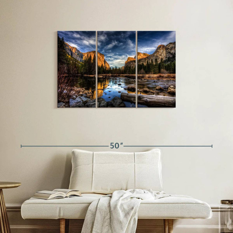 Alvord Yosemite Valley au coucher du soleil, H 24 po x l 38 po