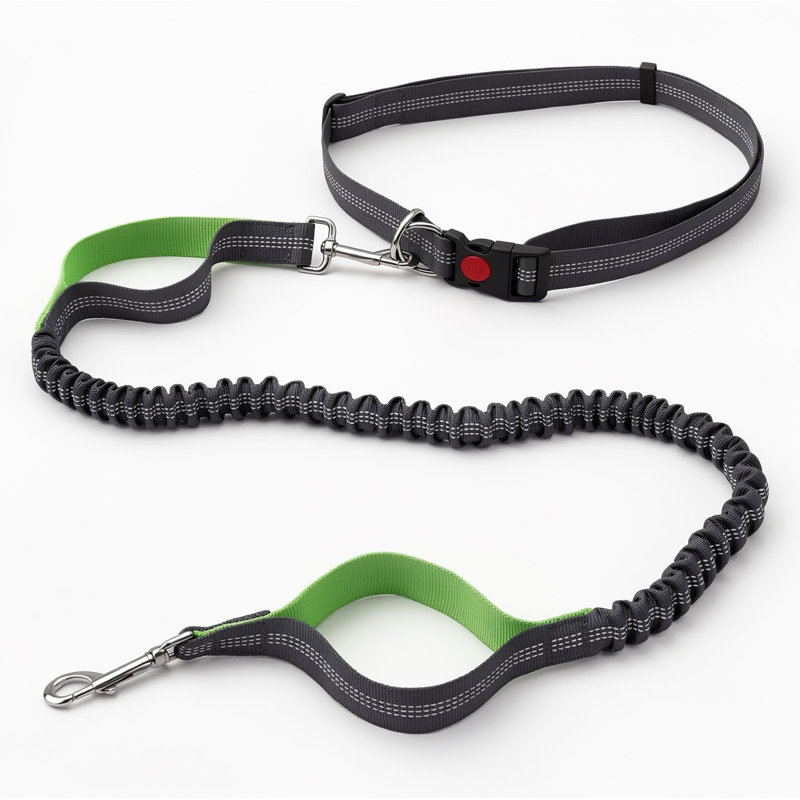 Hands-Free Elastic Dog Leash with Adjustable Waistband, Durable Reflective Design & Breathable Mesh Fabric for Dog Walking, Jogging, Breathability