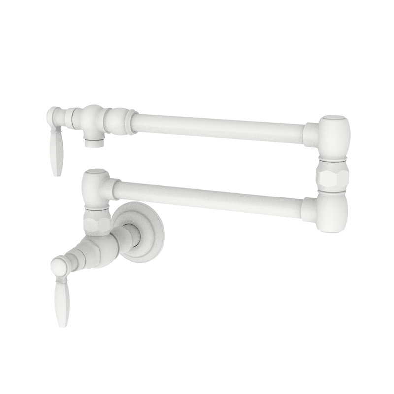 Metropole Wall Mount Pot Filler, Matte White
