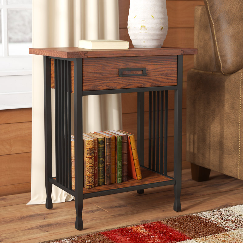 Table d'appoint Ironcraft, Chêne bruni