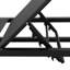 Chaise longue en filet respirant - Design pour le confort extérieur Finition noire réglable avec gris et style combinés