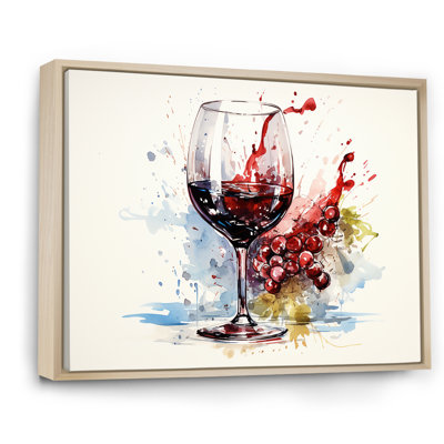 Grape Elegantburgundy Wine I - art mural vin