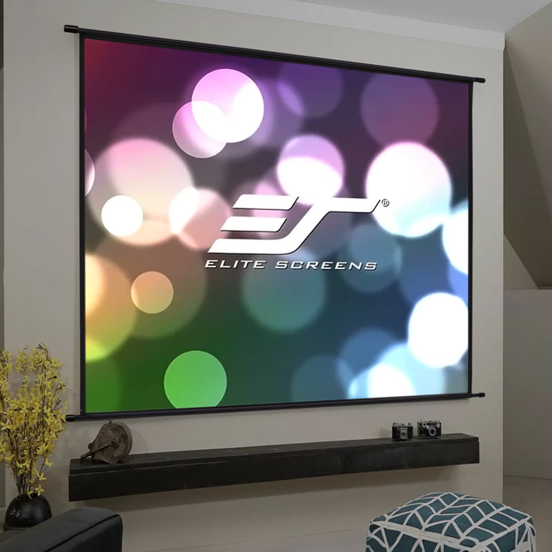 17 Stories Electric Projector Screen Projector Screen, 155cm H x 145cm W